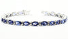 Tanzanite And Diamond Tennis Bracelet Ad No.0692