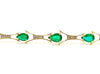 EMERALD & DIAMOND DROP BRACELET AD NO: 2833