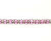 DOUBLE ROW PINK SAPPHIRE & DIAMOND BRACELET AD NO. 2036