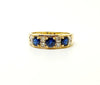 Sapphire And Diamond Ring In 14k Yellow Gold