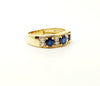 Sapphire And Diamond Ring In 14k Yellow Gold