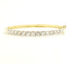 Diamond Bar Bangle in 14K Yellow Gold