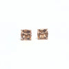 CUSHION CHECKERBOARD MORGANITE STUDS