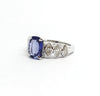 Tanzanite and Marquise  Diamond Ring AD NO. 2111