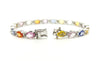 Mixed Sapphire and Diamond Alternating Bracelet AD No. 2404