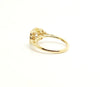 Braided Solitaire Engagement Ring in 18k Yellow Gold