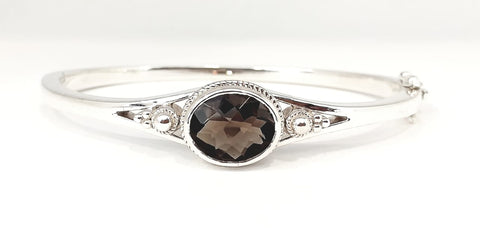 VINTAGE SMOKY TOPAZ BANGLE