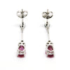 Pink Sapphire And Diamond Stick Drop Earring Ad No. 0786