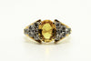 Yellow Sapphire And Diamond  Ring/ Item Code: RNG 4