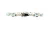 Aquamarine & Diamond Hot-cake Bracelet/ Item Code :BR 6