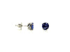 Tanzanite Stud Round Cut Ad No.1061 (6mm )