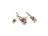 Pink Sapphire And Diamond X Earring Ad No.0186 (6/8mm)