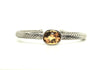 Twisted Rope Wire Bangle-oval Citrine(5mm)