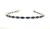 Blue Sapphire And Diamond Tennis Bracelet Ad No.0782