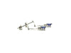 Tanzanite And Diamond Stick Drop Earring Ad No. 0114