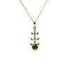 Emerald And Diamond X-mas Tree Pendant Ad No.0753