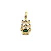 Emerald And Diamond X-mas Tree Pendant Ad No.0753