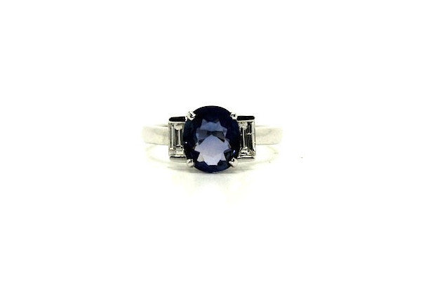 Blue Sapphire And Diamond Ring Ad No. 0829