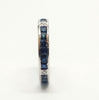 Seamless Sapphire Emerald-Cut and Diamond  Eternity Band RNG-164