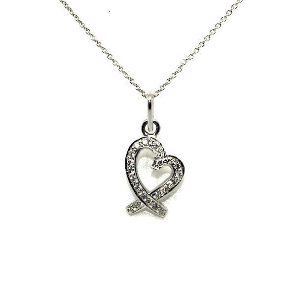 Diamond Heart Dainty Pendant Ad No.0579