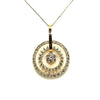 Diamond Double Circle Pendant Ad No.0569