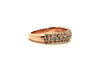 Three Dimensional Diamond Band In Rose Gold