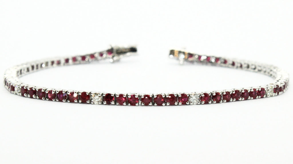 Ruby And Diamond Space Bracelet Ad No.0653