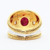 RUBY AND DIAMOND NWA RING AD NO.1611