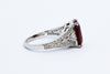 RUBY & TRILLION ROSE CUT DIAMOND RING AD NO.1650