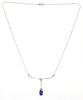Tanzanite & Diamond Delicate Necklace AD No.0640
