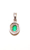 Emerald And Diamond Pave Cluster Pendant AD No. 0511