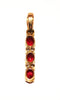 Ruby And Diamond Line Pendant AD No. 0565