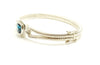 TWO-ROW BANGLE LONDON TOPAZ WITH DIAMONDS(92.5 S. SILVER)