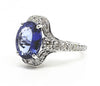 TANZANITE AND DIAMOND ELITE RING AD NO.1620